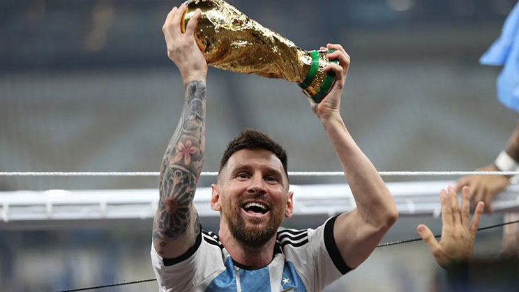 Lionel Messi membawa Argentina menjuarai Piala Dunia 2022